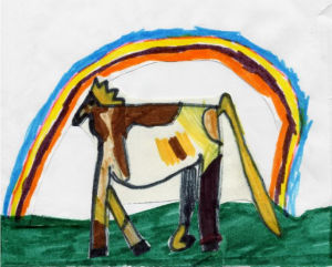 Pferd unter dem Regenbogen Pferd unter dem Regenbogen